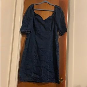 Deniem off shoulder dress